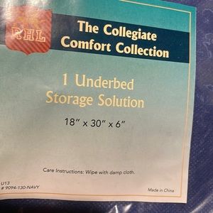 New under bed storage solution for college dorms 18”x30”x6”